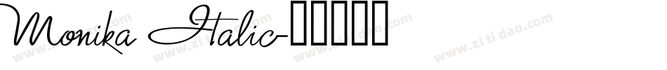 Monika Italic字体转换
